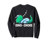 Dino Snore Cartoon Dinosaur Sleepwear T-Rex Napping Pyjamas Sweatshirt