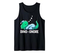 Dino Snore Cartoon Dinosaur Sleepwear T-Rex Napping Pyjamas Tank Top