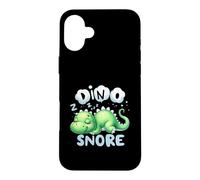 Dino Snore Sleeping Dinosaur Pajama Party Bedtime Slumber Case for iPhone 16 Plus