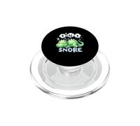 Dino Snore Sleeping Dinosaur Pajama Party Bedtime Slumber PopSockets PopGrip for MagSafe