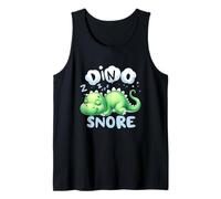 Dino Snore Sleeping Dinosaur Pajama Party Bedtime Slumber Tank Top
