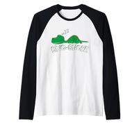 Dino Snore Sleeping T-Rex Dinosaur Pyjamas Snoring Raglan Baseball Tee