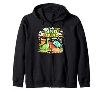 Dino Squad Fossils Dinosaur Matching Dinosaur Love Graphic Zip Hoodie