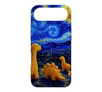 Dino Starry Night Dinosaur Chicken Nuggets Meme Painting Case for iPhone Air