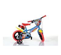 Dino Superman Kids 12" Wheel Bike - Blue/Red
