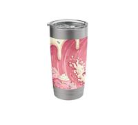 Dino Surfing on an Ice Wave Stainless Steel Insulated Tumbler