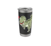 Dino T-Rex is in Love Stainless Steel Insulated Tumbler
