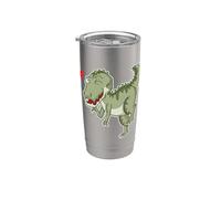 Dino T-Rex is in Love Stainless Steel Insulated Tumbler