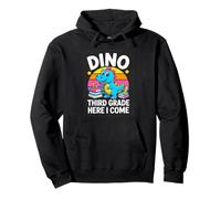 Dino Third Grade Here I Come Back To School Pullover Hoodie