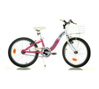 Dino Winx 20in Kids Bike - White/Pink
