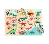 Dino wooden puzzle Multicoloured one size
