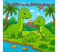 Dino World Coloring for Little Explorers: Fun and Cute Dinosaur Coloring Pages for Kids (A perfect gift for kids to enjoy fun and coloring) (Cute ... Little Explorers (A perfect gift for kids))