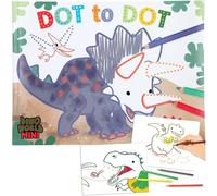 Dino World Mini Dot To Dot Colouring Book Dino World Multicolor