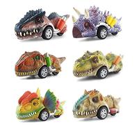 DINOBROS Dinosaur Toys for Kids 3-5, Pull Back Dinosaur Cars for 3 4 5 6 7 Year Old Boys Girls 6 Pack Dino Toys Gifts for Toddlers