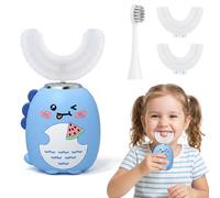 DinoBrush 360 Kids Ultrasonic Toothbrush - 3 Cleaning Modes ，Blue