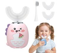 DinoBrush 360 Kids Ultrasonic Toothbrush - 3 Cleaning Modes ，Pink