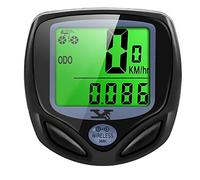 DINOKA Bike Computer Wireless Waterproof Cycling Computer Automatic Wake-up Multifunctions Bicycle Speedometer Odometer Backlight LCD Display-Tracking Distance Avs Speed Time