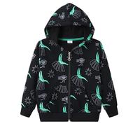 Dinopjs Boys Hoodie Excavator Bulldozer Tractor Dinosaur Long Sleeve Cotton Casual Hooded Sweatshirt Tops Tyrannosaurus Rex Truck Engineering Vehicle Dino Shirts Zipper Hoodies Warm Coats for Kids