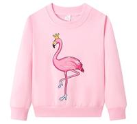 Dinopjs Girls Jumper Flamingo Hedgehog Rabbit Sweatshirt for Kids 1-9 Years | Soft Cotton Pullover, Classic Cute Cartoon Shirt, Long Sleeve Tops, Toddler & Children Warm Clothes for Daily & Easter Bunny