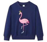 Dinopjs Girls Jumper Flamingo Hedgehog Rabbit Sweatshirt for Kids 1-9 Years | Soft Cotton Pullover, Classic Cute Cartoon Shirt, Long Sleeve Tops, Toddler & Children Warm Clothes for Daily & Easter Bunny