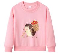 Dinopjs Girls Jumper Flamingo Hedgehog Rabbit Sweatshirt for Kids 1-9 Years | Soft Cotton Pullover, Classic Cute Cartoon Shirt, Long Sleeve Tops, Toddler & Children Warm Clothes for Daily & Easter Bunny