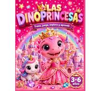 DinoPrincesas: Colorea, recorta y juega: Más de 105 páginas a TODO COLOR con princesas, unicornios y sirenas para colorear, recortar y jugar. Incluye ... y divertidos pasatiempos. (Los Dinodiver)