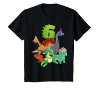 Dinos 6th Birthday Boys & Girls 6 Years Old Dino T-Shirt