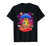 Dinos abducted by UFO Funny Alien Space Dinosaurs T-Shirt