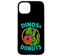 Dinos and Donuts Cute Funny Graphic Design Case for iPhone 15 Plus