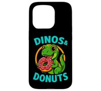 Dinos and Donuts Cute Funny Graphic Design Case for iPhone 15 Pro