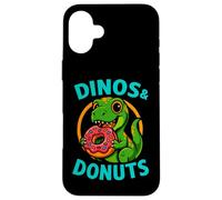Dinos and Donuts Cute Funny Graphic Design Case for iPhone 16 Plus