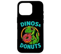 Dinos and Donuts Cute Funny Graphic Design Case for iPhone 16 Pro