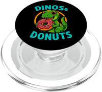 Dinos and Donuts Cute Funny Graphic Design PopSockets PopGrip for MagSafe