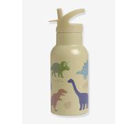 DINOS Stainless Steel Water Bottle for Boys, 350 ml, A Little Lovely Company khaki