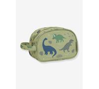 DINOS Toiletry Bag for Boys, A Little Lovely Company khaki