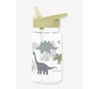 DINOS Water Bottle for Boys, 450 ml, A Little Lovely Company khaki