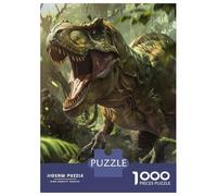 Dinosaur 1000 Pc Eco-Friendly Paper Jungle Dino Puzzle Adult Hobbyists Portable Mind Decompression Fun 70x50cm/1000pcs