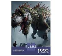 Dinosaur 1000 Piece Eco-Friendly Armored Dino Puzzle Adult Hobbyists Portable Mind Decompression Fun Entertainment 52x38cm/1000pcs