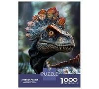 Dinosaur 1000 Pieces Eco-Friendly Paper Mechanical T-RexPuzzle Adult Hobbyists Portable Mind Decompression Hours Entertainment 52x38cm/1000pcs