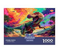 Dinosaur 1000 Pieces Premium Jigsaw Age 14+ for Adults Cool Collage Effect, Fun Details, Educational, Challenging Puzzle Games 70x50cm/1000pcs