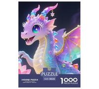 Dinosaur 1000 Pieces Premium Jigsaw Animal for Adults Gifts Cool Collage Effect, Fun Details, Educational, Challenging Puzzle Games 38x26cm/1000pcs