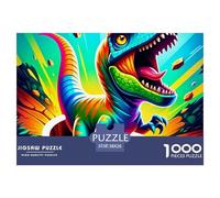 Dinosaur 1000 Pieces Premium Jigsaw Animal for Adults Gifts Cool Collage Effect, Fun Details, Educational, Challenging 38x26cm/1000pcs