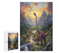 Dinosaur 1000Pc Jigsaw Puzzles Adults Children Animal Jigsaws Post-Retirement Leisure Challenging Puzzle Great Gift Seniors Stress Reliever 1000 PCS