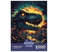 Dinosaur 1000pcs Paper Jigsaw Puzzle 100% Recycled Cardboard Puzzle Educational Games for Adults And Kids 38x26cm/1000pcs