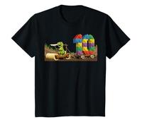 Dinosaur 10th Birthday Ten Building Blocks Boys Girls T-Shirt