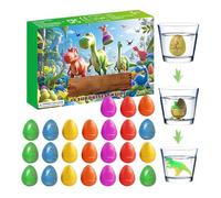 Dinosaur - 24 Days Countdown, Vacation Calendar Dinosaur Egg Surprise Toy Gift for Kids Boys Girls, Family Home Classroom School Holiday | Party Festive Christmas Decoration