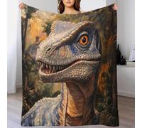 Dinosaur 3D Design Luxurious Flannel Blankets Ancient Animals Super Soft Warm And Cosy Throws Faux Fur Fleece Sofa And Bed 60x80inch(150x200cm)