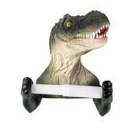 Dinosaur 3D Toilet Roll Holder - Resin, Decorative for Lavatory & Kitchen, Perfect for Kids & Dino Enthusiasts,Green