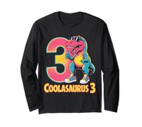 Dinosaur 3rd Birthday Dino-Loving Kids Long Sleeve T-Shirt