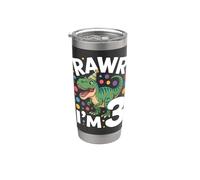 Dinosaur 3rd Birthday Fun 3 Years Old Kids Stainless Steel Insulated Tumbler